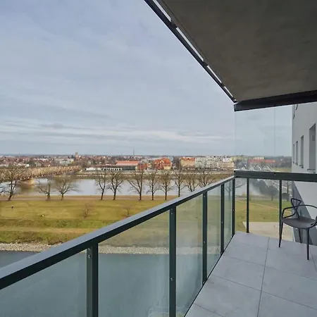 River View With Balcony & Free Garage By Renters * Wroclaw